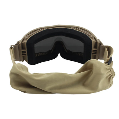 VULPO Tactical Goggles Airsoft Paintball Shooting Goggles Windproof Anti Fog Glasses Hiking Mountaineering Glasses by PETAL & GLOW