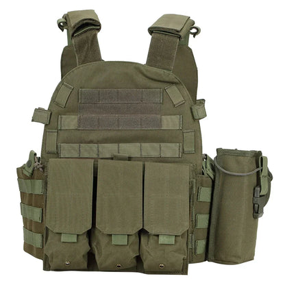 Nylon Tactical Vest Body Armor Hunting Carrier Airsoft Accessories Men Combat Camo Military Army Vest Outdoor CS Hunting by PETAL & GLOW