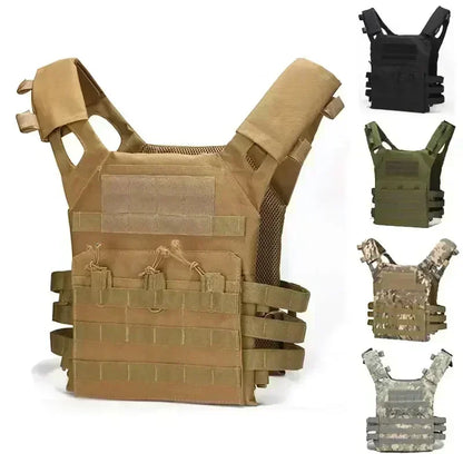 Nylon Tactical Vest Body Armor Hunting Carrier Airsoft Accessory Combat MOLLE Camo Cosplay Army Vest CS Game Jungle Equipment by PETAL & GLOW