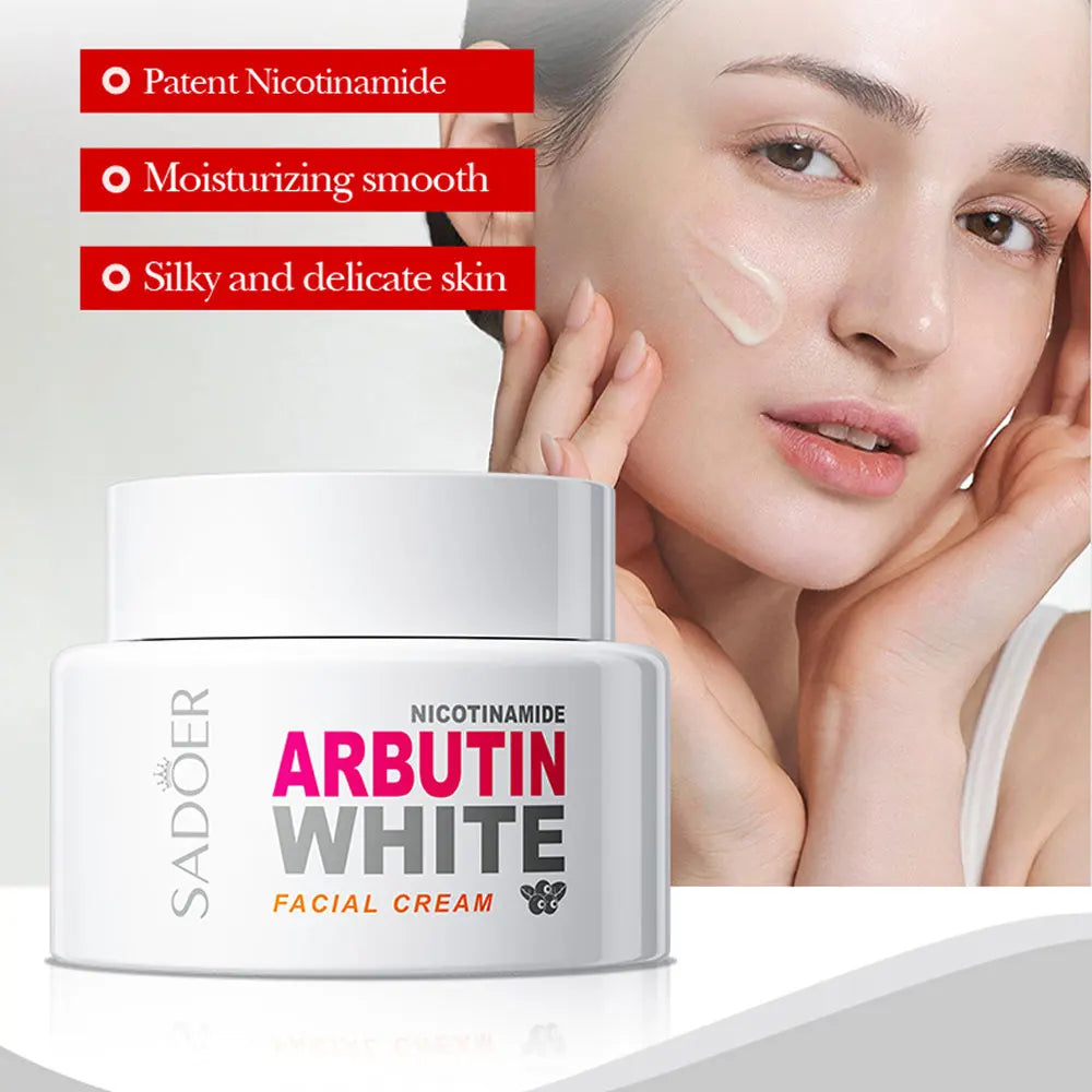 Face Care Nicotinamide Arbutin Whitening Cream Lightening Stain Whiten Cream Fade Dark Spot Face Cream Korean Skin Care Products by PETAL & GLOW