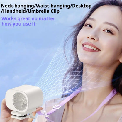 Fan Waist Hanging Neck Clip Handheld Small Fan Desktop Multifunctional High Wind Speed Small Fan