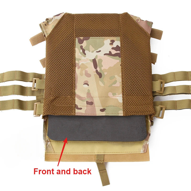 Nylon Tactical Vest Body Armor Hunting Carrier Airsoft Accessories Combat MOLLE Camo Vests by PETAL & GLOW